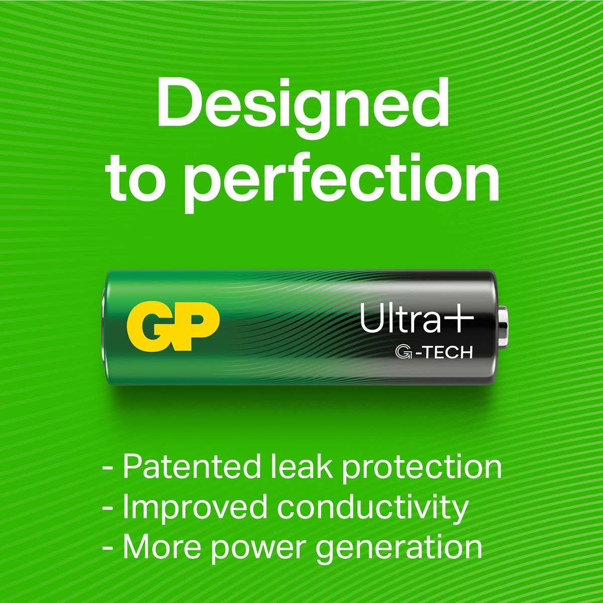 Batteri GP AAA (LR3) Ultra+alkaline 1,5V 4 stk