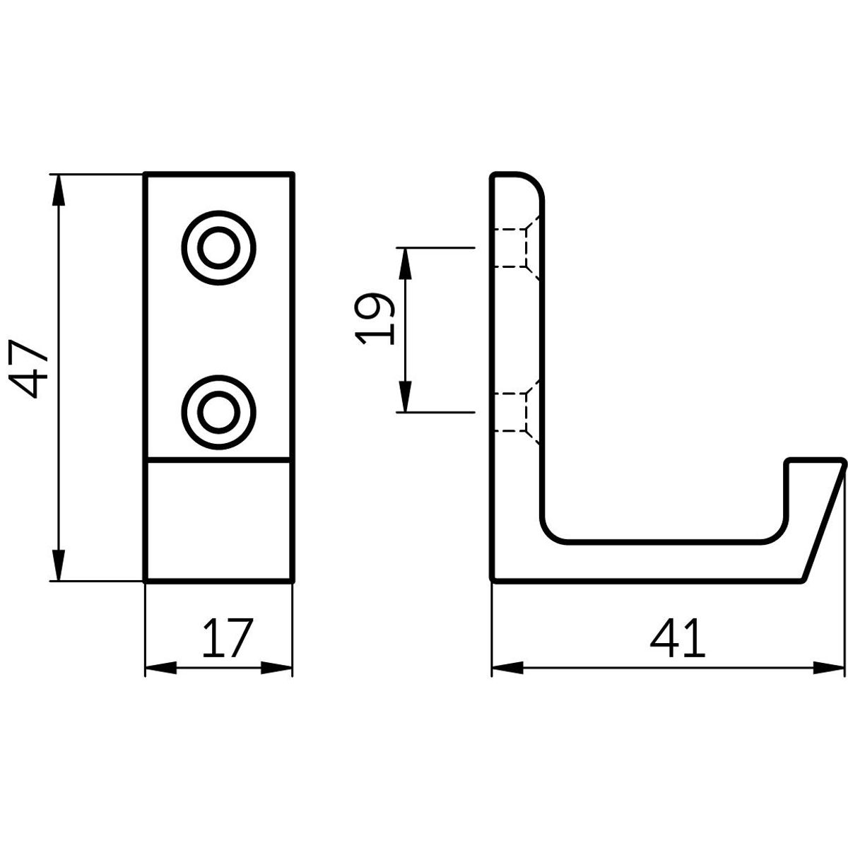 Krok 0139-18 aluminium grå
